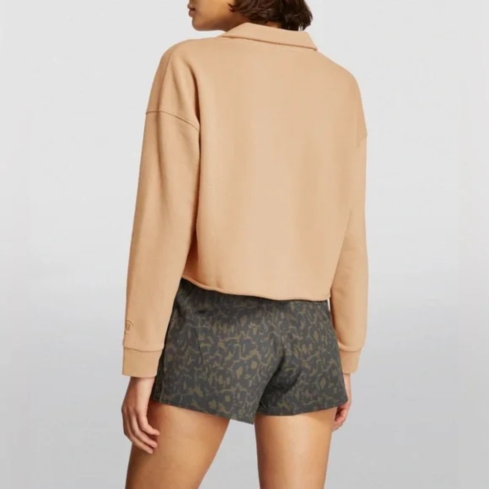 Vuori Sedona Polo Sweatshirt in Beige Sz S - Picture 2 of 5